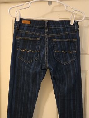 RED ENGINE Rare Cayenne Limited Edition Striped Low Rise Skinny Jeans